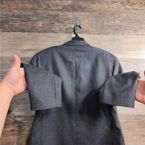 Haggar Charcoal Gray Textured Jacket Blazer - Picture 6 of 14